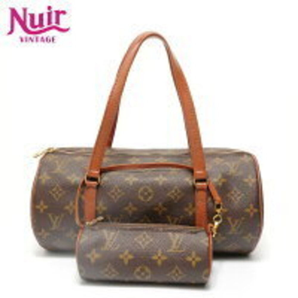 Louis Vuitton Monogram Papillon Shoulder Bag Brown
